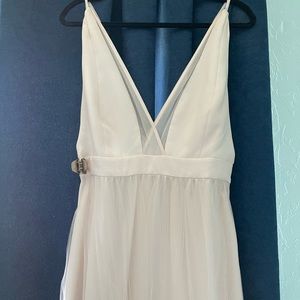 Light pink long dress light weight. Size 12